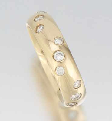 Appraisal: A Ladies' Diamond Etoi Style Ring k yellow gold wedding