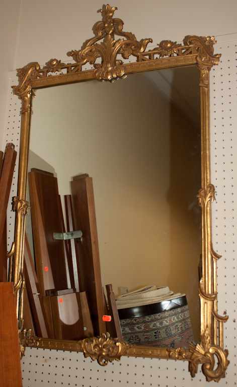 Appraisal: George III giltwood wall mirror Estimate - All property is