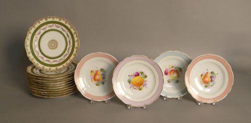 Appraisal: Set of eleven Limoges plates dia together with four KPM