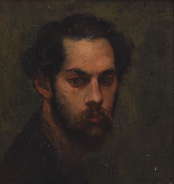 Appraisal: GASTON SIMOES DE FONSECA BRAZILIAN FRANCE - x Autoportrait Oil