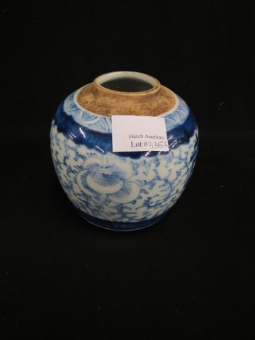 Appraisal: Chinese Blue White Porcelain Storage Jar w o cover