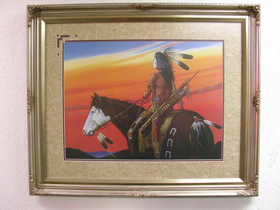 Appraisal: ENOCH KELLY HANEY NATIVE AMERICAN PRINT Signed and numbered print