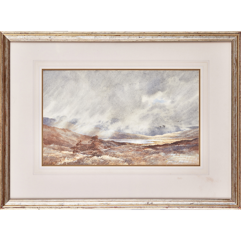 Appraisal: PERCY FRENCH IRISH - MISTY MORNING CONNEMARA Signed watercolour cm