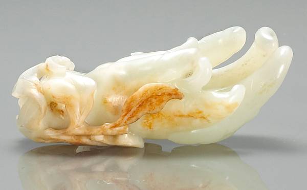 Appraisal: A small nephrite carving of a Buddha's hand citron th