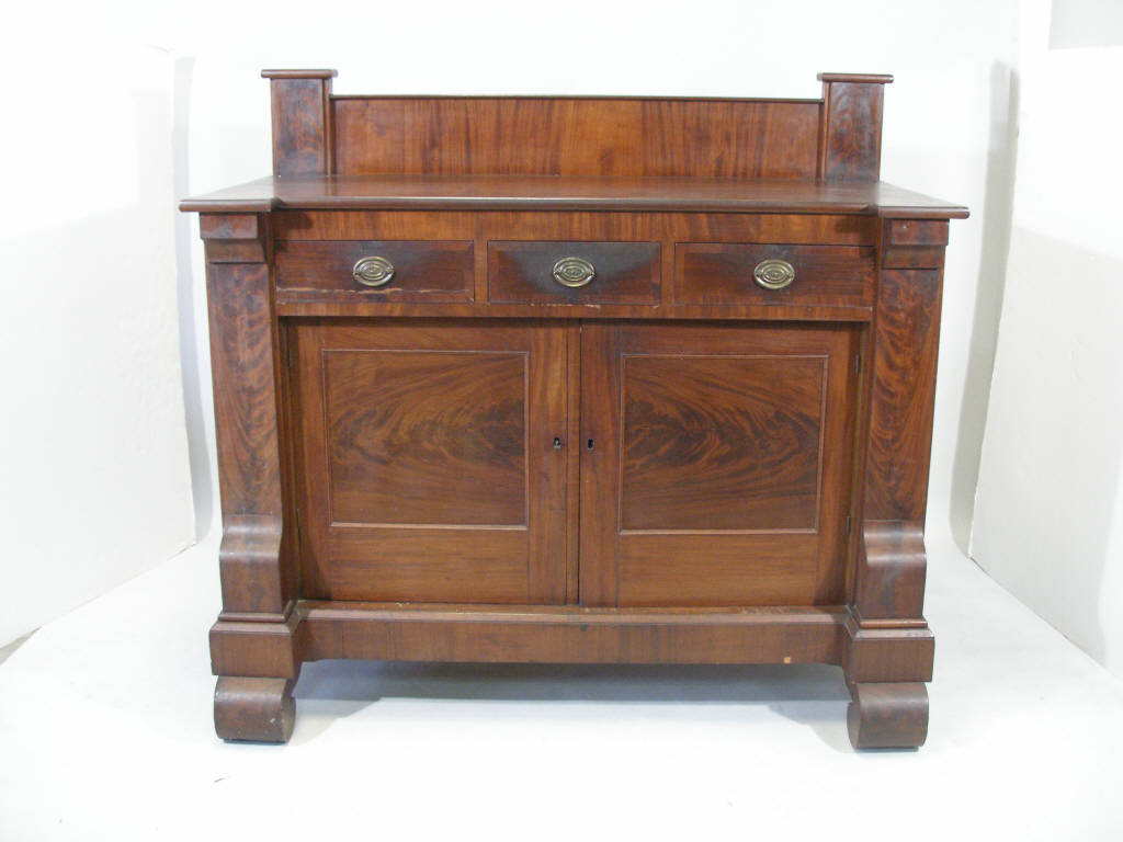 Appraisal: Southern Empire Sideboard Mid th c probably Georgia mahogany and