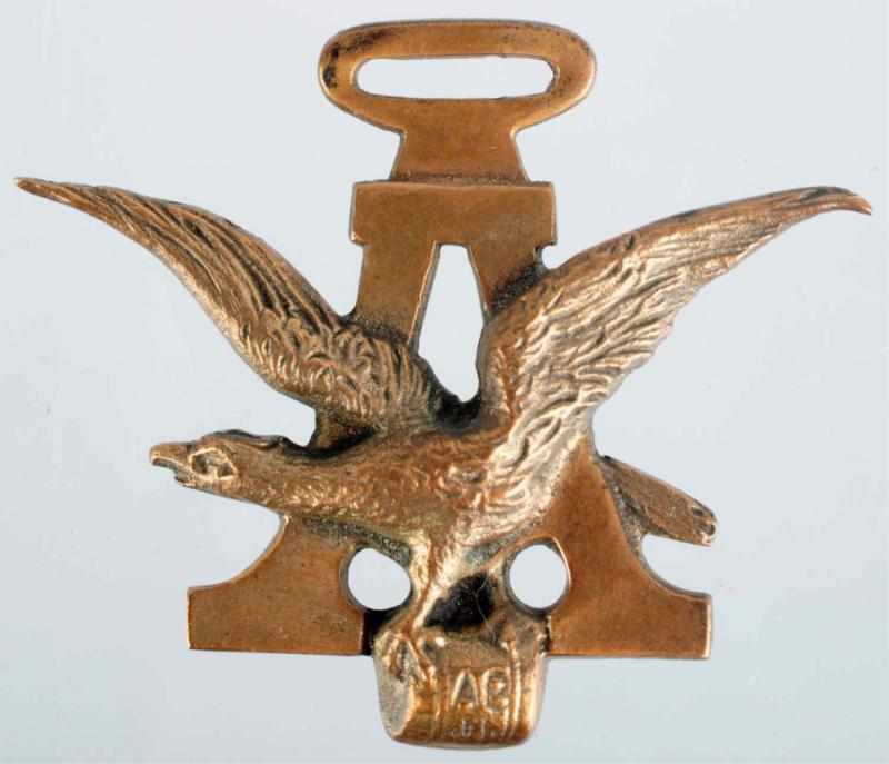 Appraisal: Anheuser-Busch Die-Cut Eagle Watch Fob Circa Shows wear from use