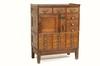 Appraisal: DENTIST CABINET - Circa oak four section stacking dentist cabinet