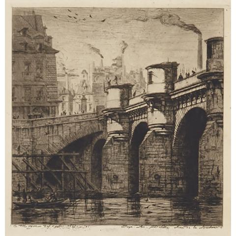 Appraisal: Charles Meryon - LE PONT NEUF DELTEIL WRIGHT VII X