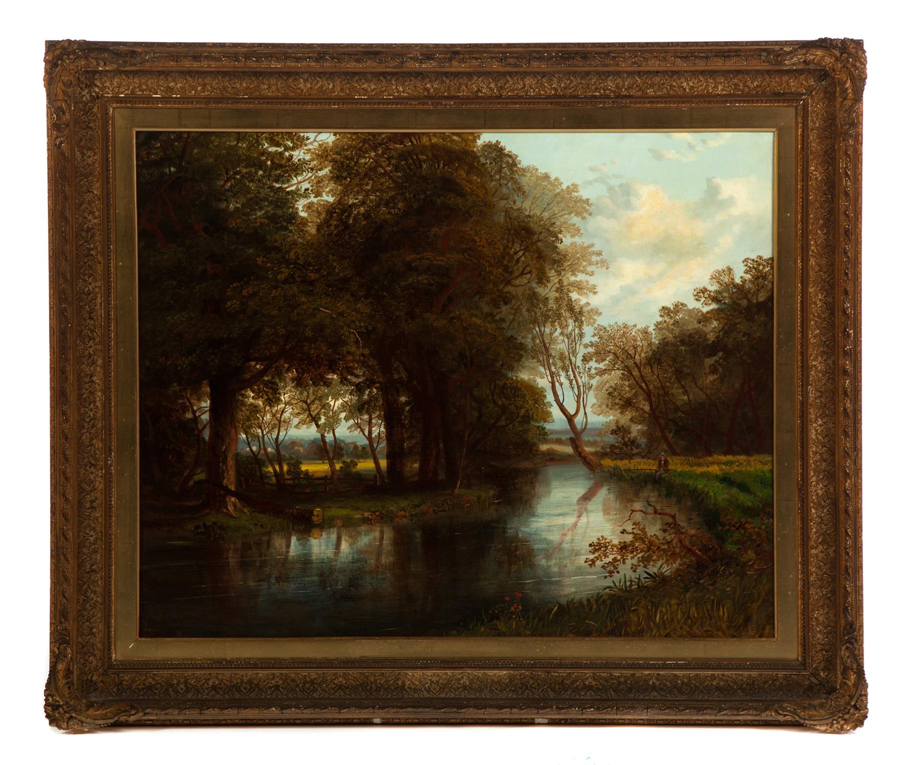 Appraisal: LANDSCAPE AMERICAN SCHOOL ND HALF- TH CENTURY Oil on canvas