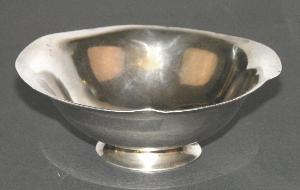 Appraisal: Georg Jensen Denmark sterling silver circular footed bowl stamped marks