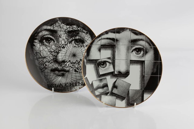 Appraisal: Piero Fornasetti Italian - for Rosenthal'Themes and Variations' two platesdesign