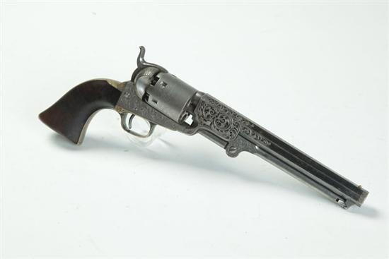 Appraisal: COLT PERCUSSION REVOLVER Navy style with ship scene on cylinder