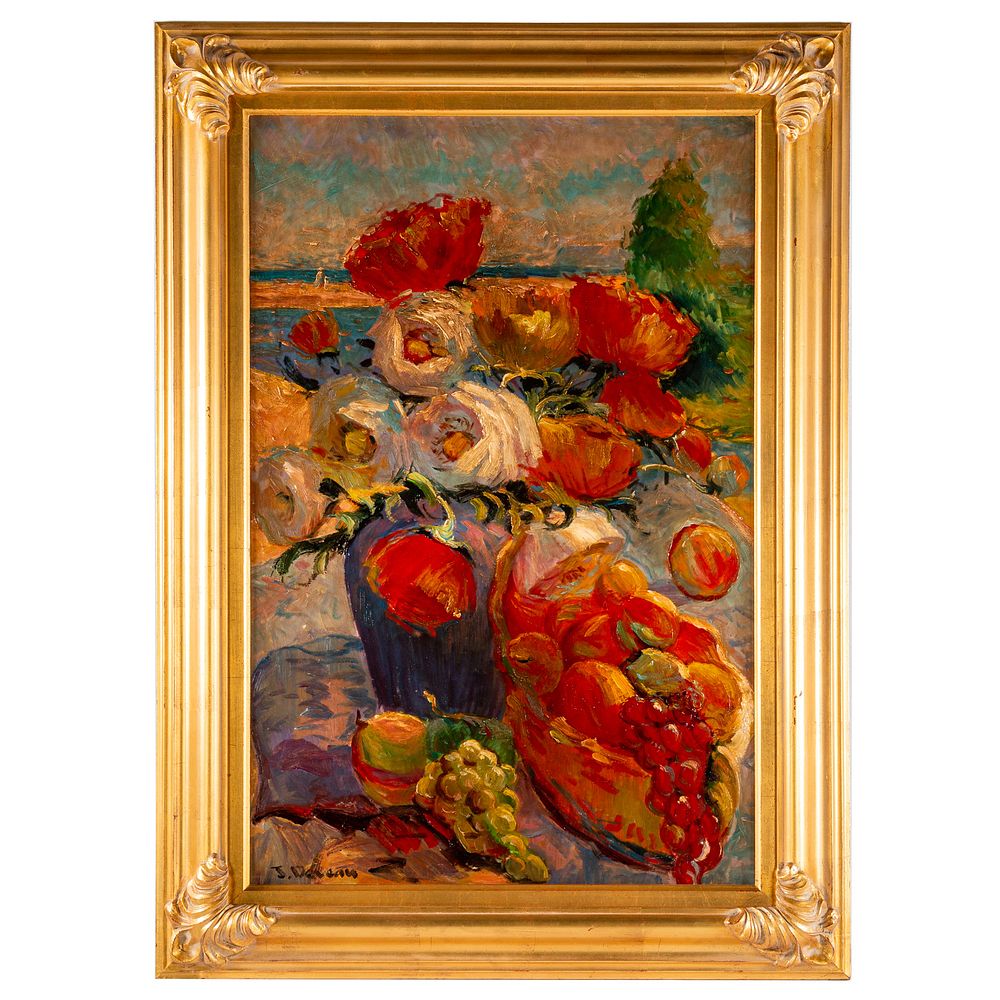 Appraisal: Jacques Deveau Nature Morte a la Mer oil French b