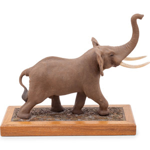 Appraisal: Louis Paul Jonas American - Elephant cast resin signed Louis