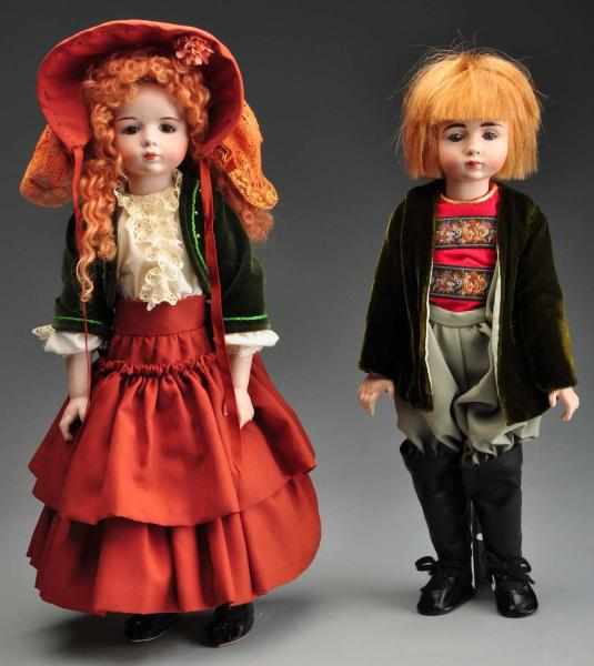 Appraisal: Lot of A Marque Reproduction Dolls Description Dolls made from