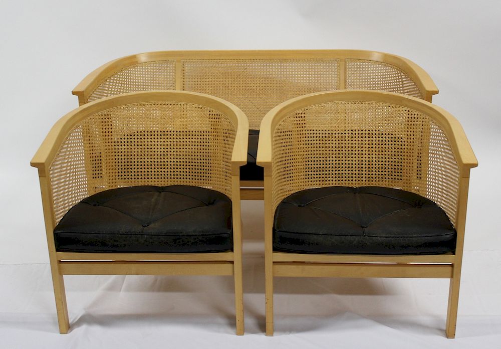 Appraisal: Rud Thygesen Johnny Sorensen Designed Settee Set From The Danish