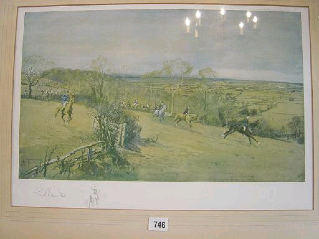 Appraisal: A coloured print after Lionel Edwards of The Beaufort Hunt