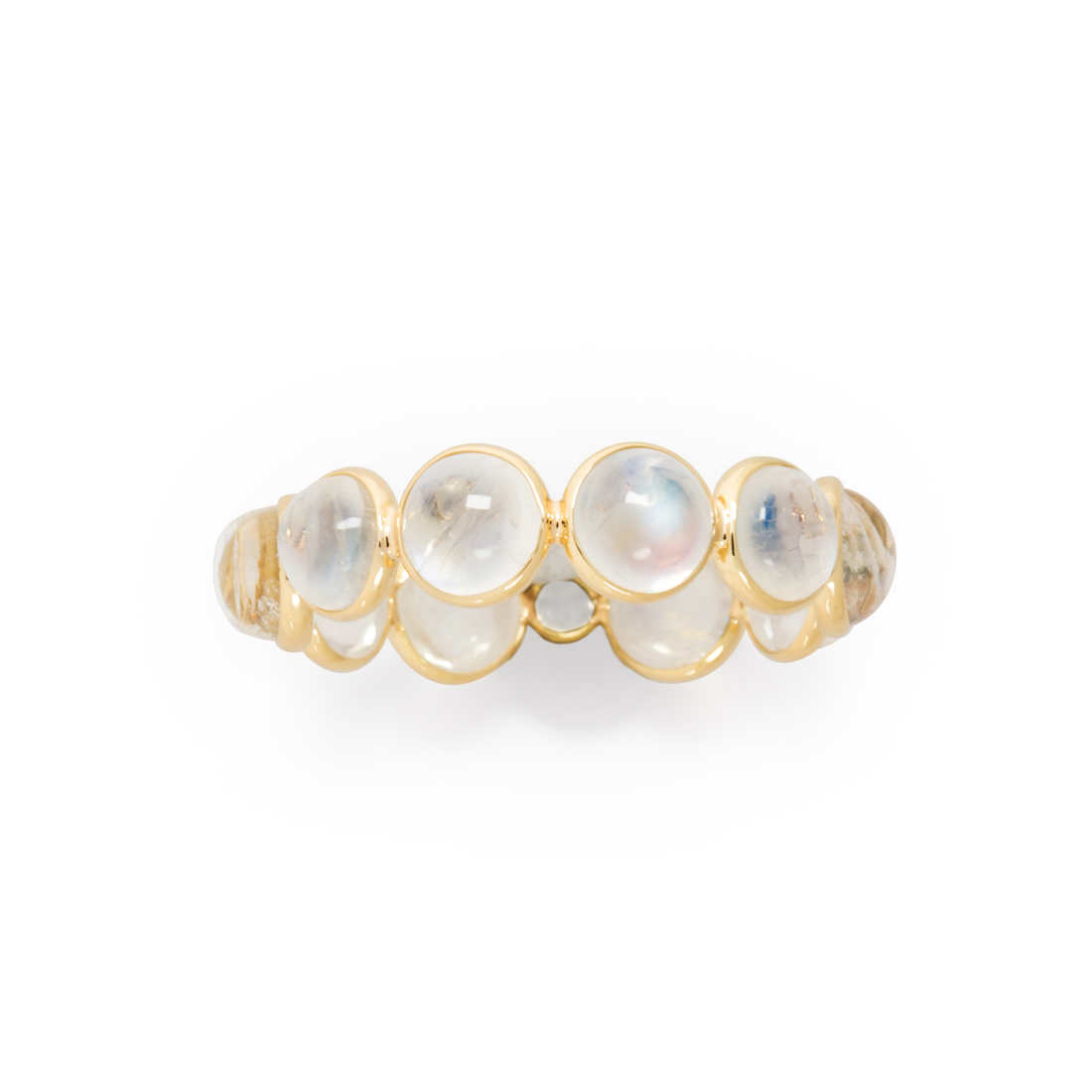 Appraisal: A MOONSTONE AND EIGHTEEN KARAT GOLD RING A moonstone and