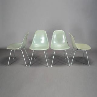 Appraisal: Group Of Four Grey Eames Side Shells c s Height