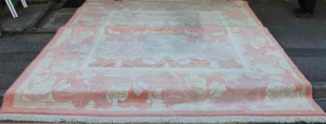 Appraisal: A TURKISH ANADOL KONYA CARPET with pink Arts and Crafts