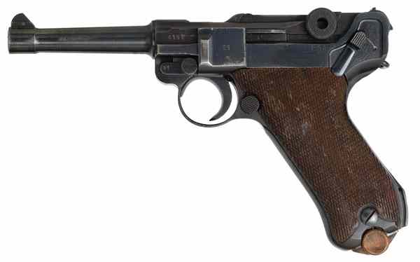 Appraisal: WWII Nazi German P Luger Pistol mm cal '' barrel