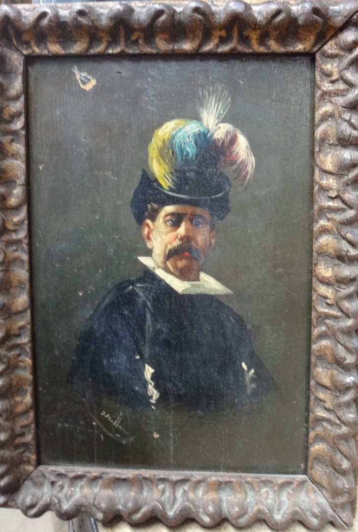 Appraisal: J Millan th century Portrait of a gentleman in a