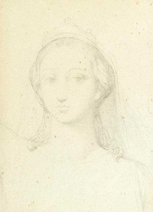 Appraisal: INGRES JEAN-AUGUSTE-DOMINIQUE Montauban - Paris attributed Study for a female