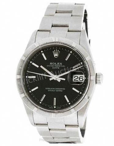 Appraisal: A gentleman's Oyster Perpetual Datejust watch stainless steel case black