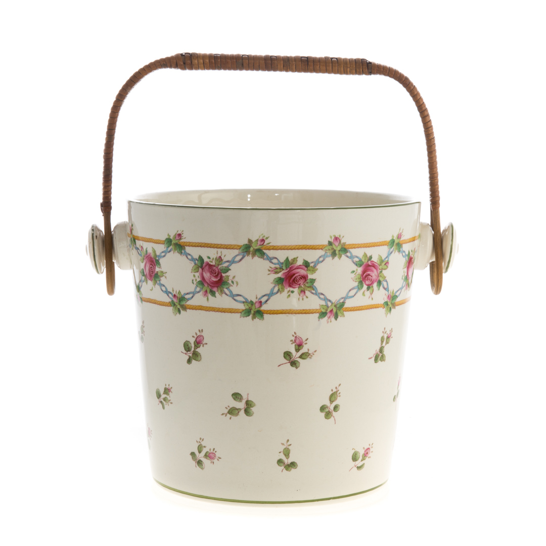 Appraisal: Minton china handled ice bucket with transfer rose and flower