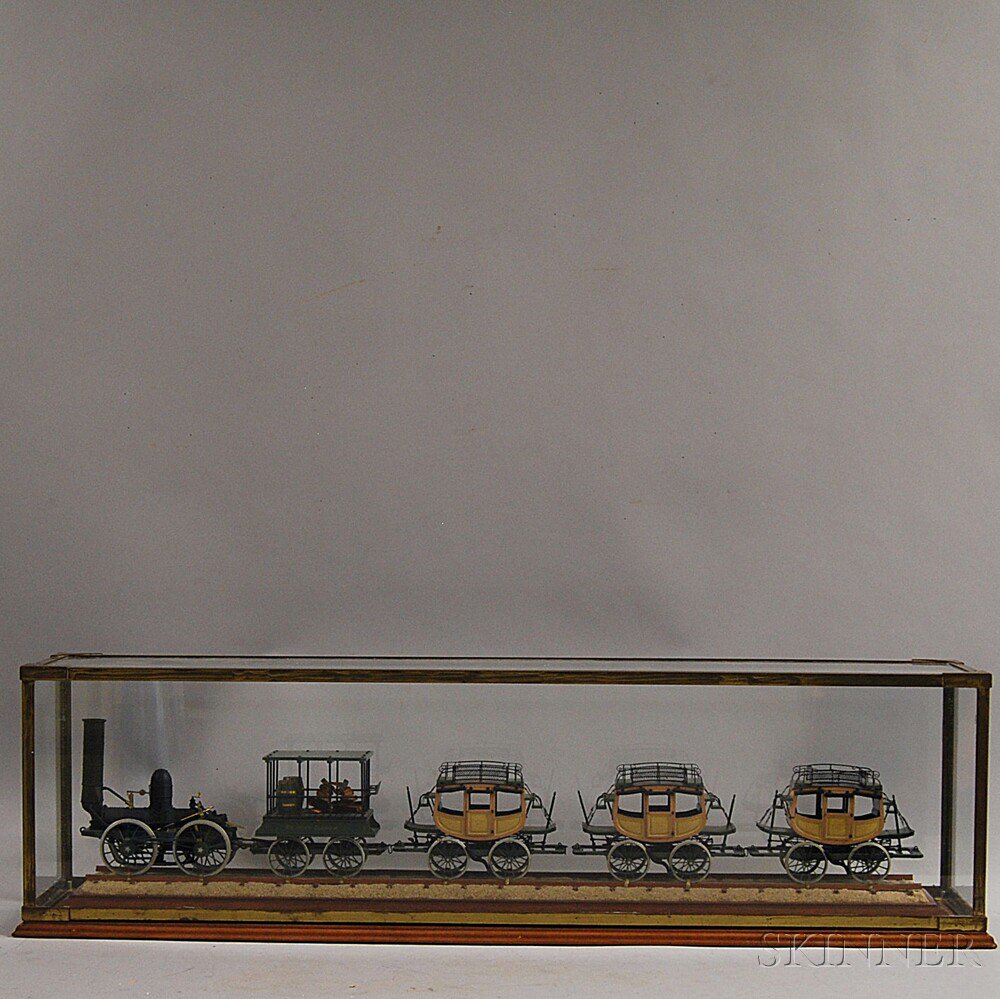 Appraisal: Live Steam Model of the DeWitt Clinton Train John W