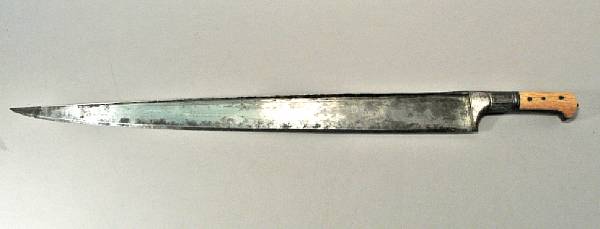 Appraisal: A large Khyber knife th century The inch single edged