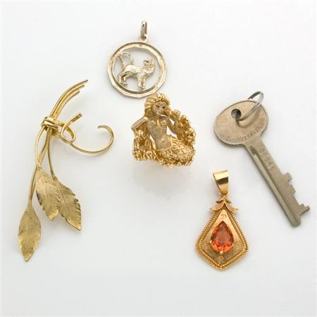 Appraisal: Assorted Group of Gold Silver and Metal Jewelry Estimate -