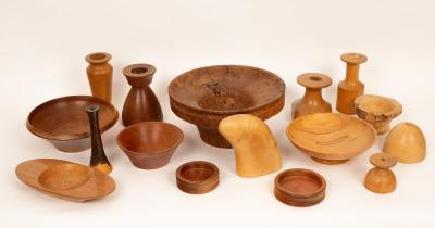 Appraisal: Peter Joy Evans Cotswold School a group of turned wood