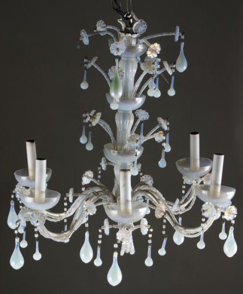 Appraisal: Italian Murano Art Glass Chandelier mid th century hand blown