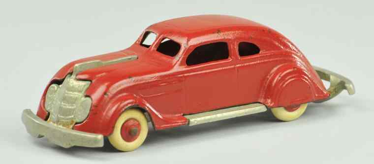 Appraisal: A C WILLIAMS CHRYSLER AIRFLOW c cast iron red painted