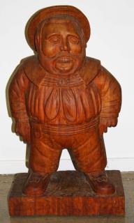 Appraisal: Contemporary Folk Art wood carving of Jack Tar by Maurice