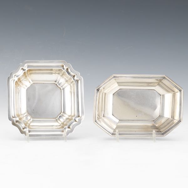 Appraisal: TWO STERLING SILVER DISHES International Sterling Windsor dish x x