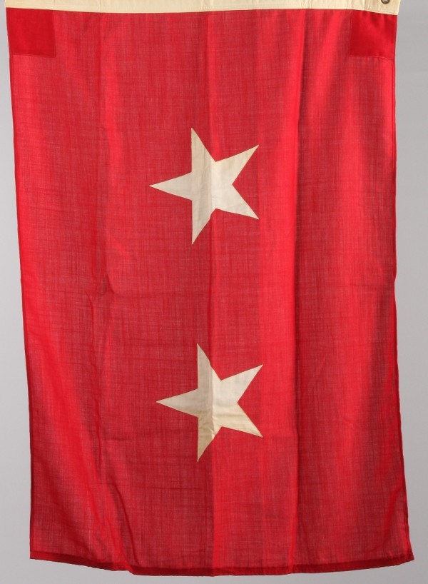 Appraisal: Lindsey-woolsey flag for a Major General of the Army Flag