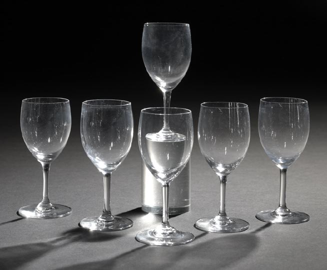 Appraisal: Set of Six Baccarat Blown Crystal Dessert Wine Sherry Glasses