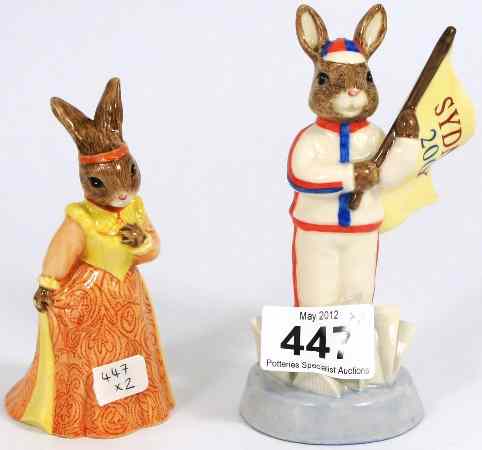 Appraisal: Royal Doulton Bunnykins Figures England Athlete DB and Juliet DB