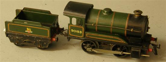 Appraisal: Hornby Meccano type clockwork locomotive number long with coal tender