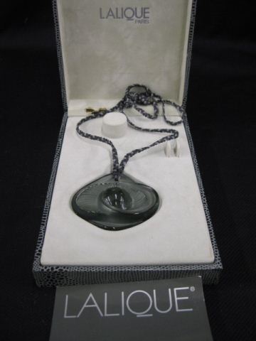 Appraisal: Lalique Crystal Pendant Cecilia in original box excellent