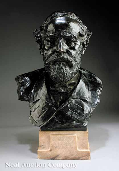 Appraisal: An American Bronze Bust of General Robert E Lee after