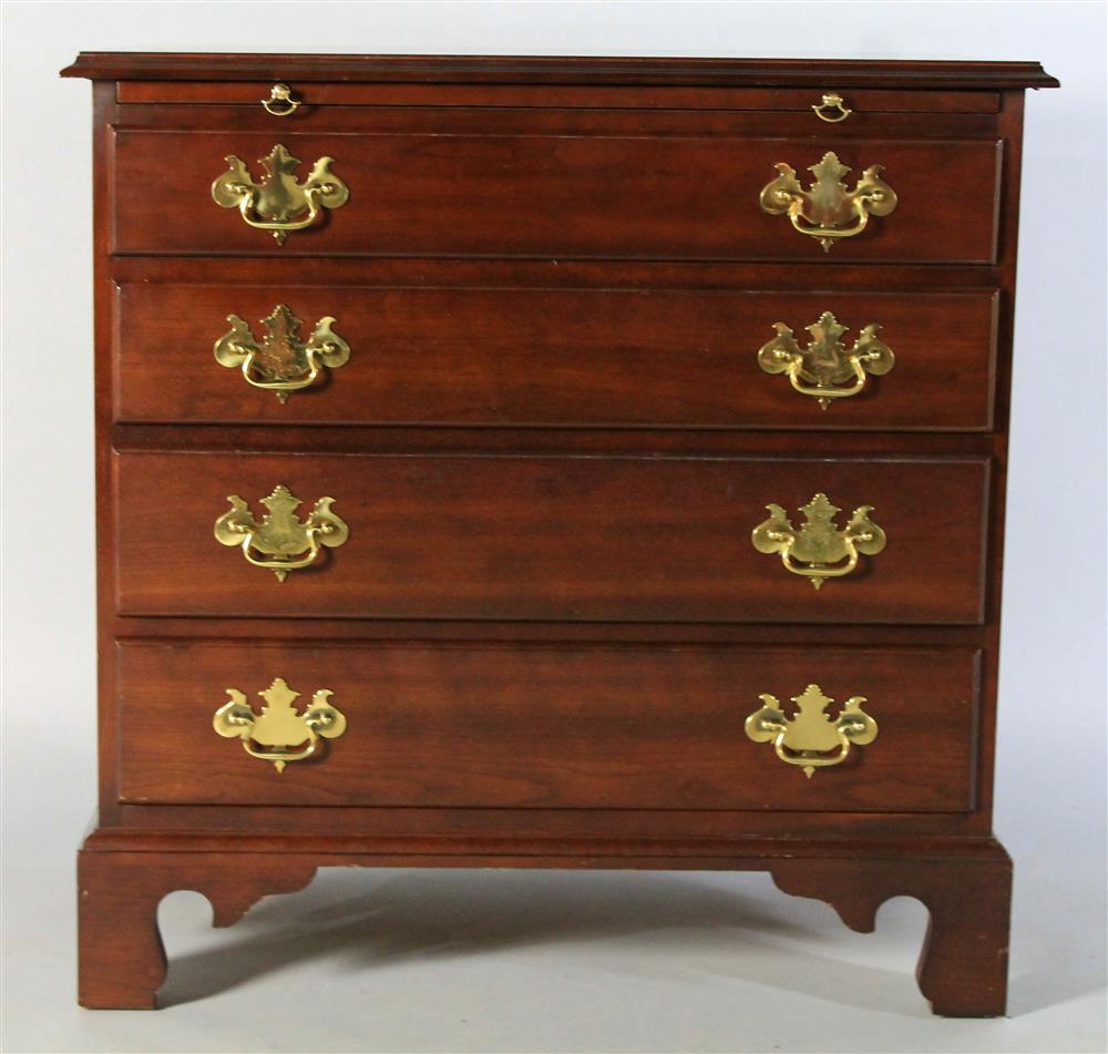 Appraisal: STICKLEY MAHOGANY CHEST OF DRAWERS rectangular top with molded edge