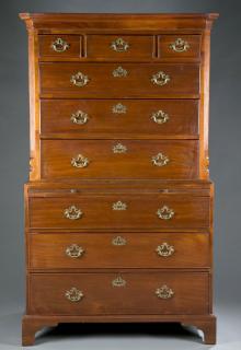 Appraisal: American federal style chest on chest th c A Federal