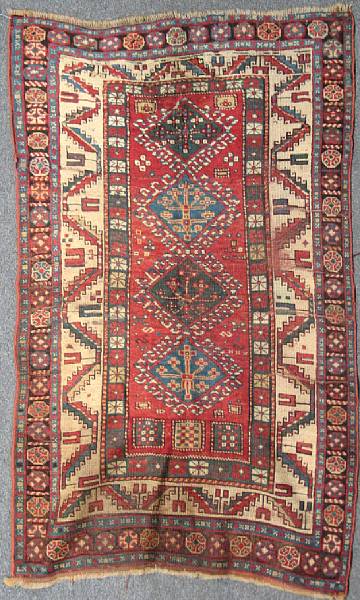 Appraisal: A Kazak rug size approximately ft in x ft in