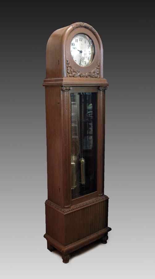 Appraisal: GERMAN DECO LONGCASE CLOCK 's era with carved and applied