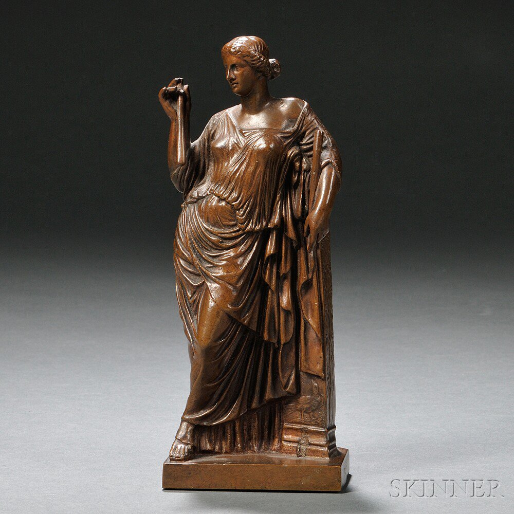 Appraisal: Barbedienne Bronze Figure of a Classical Muse France mid- th