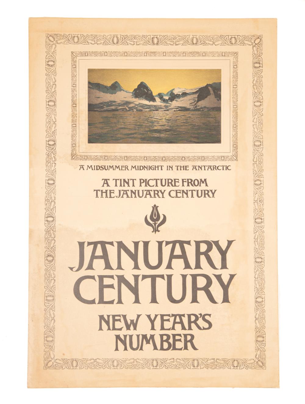 Appraisal: Antique Advertising Poster January Century New Year's Number lithographic poster