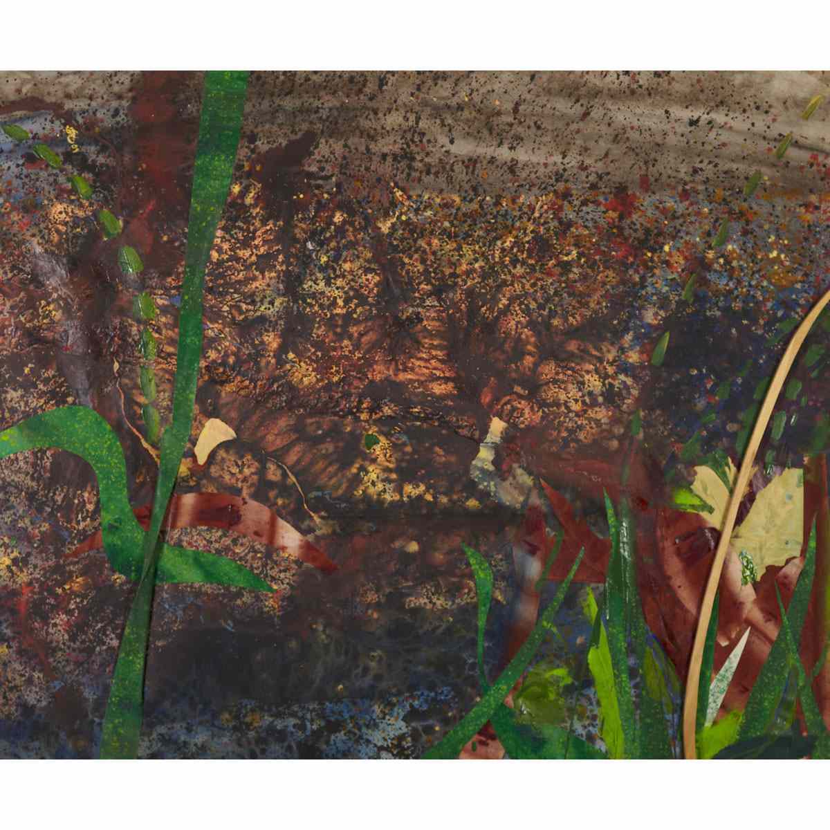 Appraisal: GORDON RAYNER LAGOON JANUARY Medium oil and collage on canvas